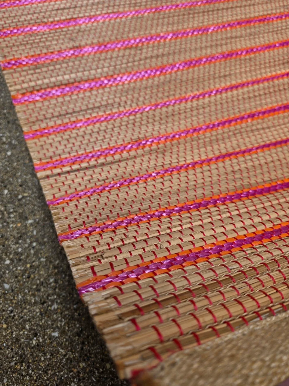 Set of 3 Woven Bamboo Mats - photo 2