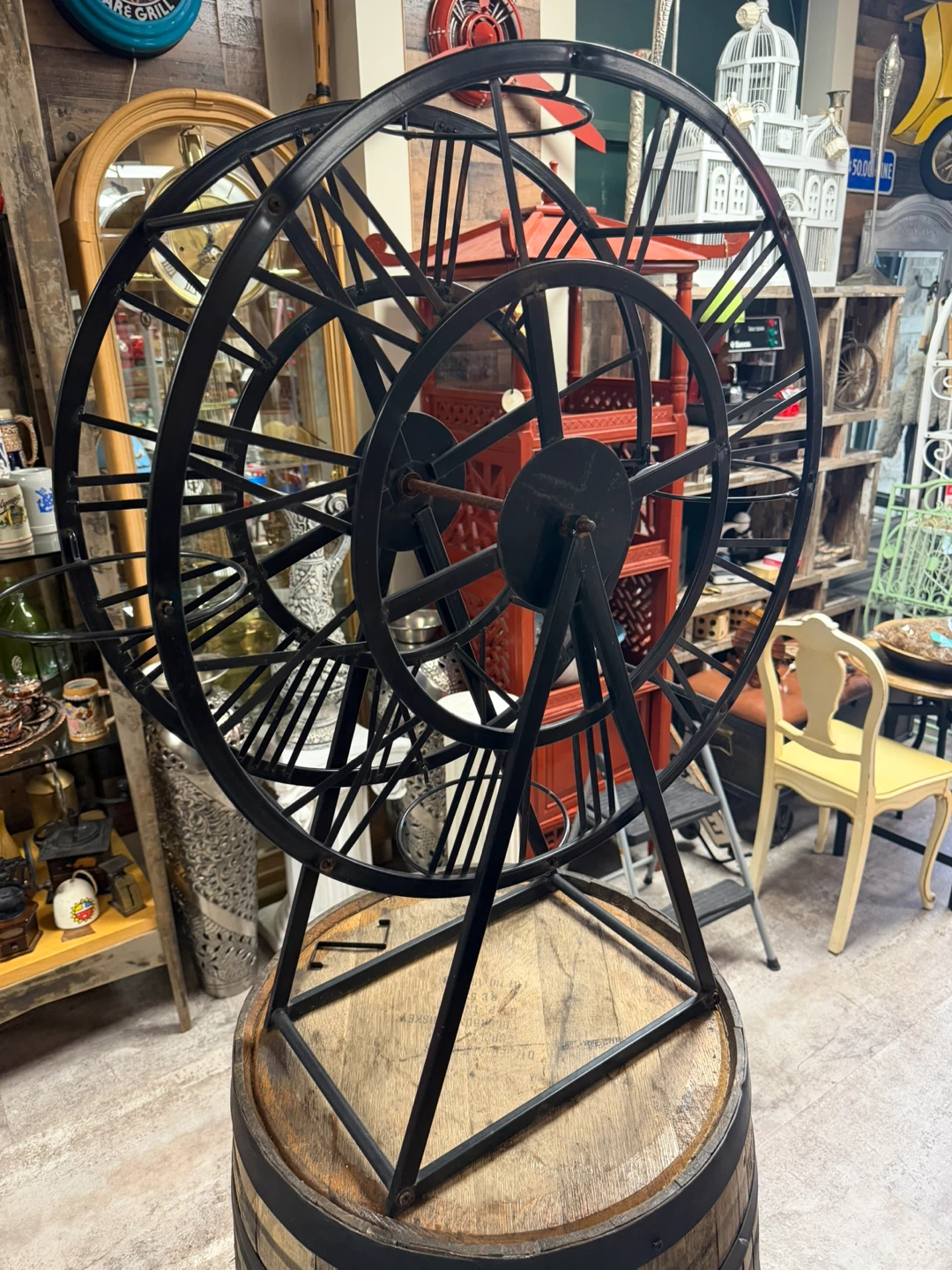 Vintage Style Metal Ferris Wheel Decor - photo 2