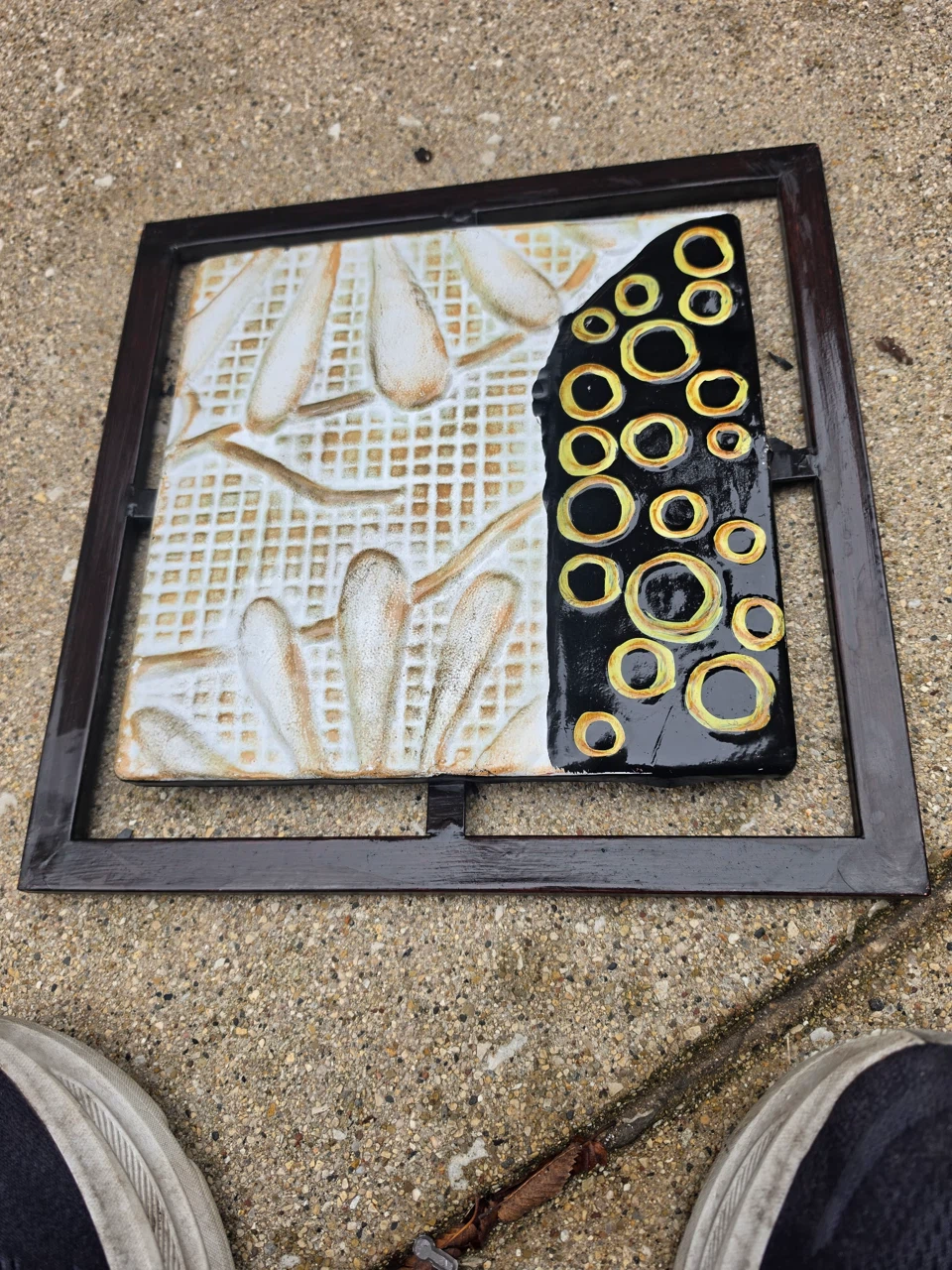 Decorative Metal Framed Wall Tile