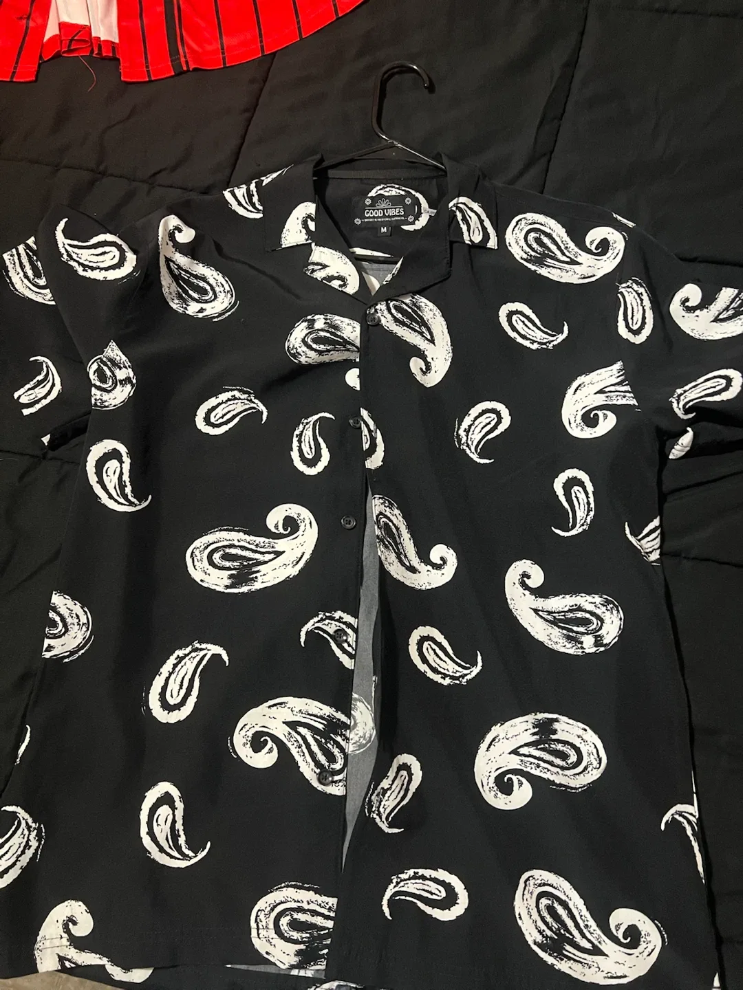 Good Vibes Paisley Button-Down Shirt