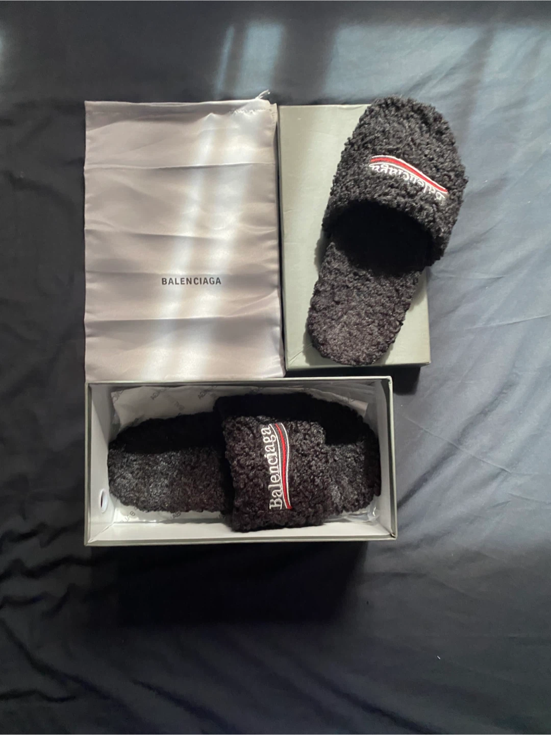 Balenciaga Black Slides