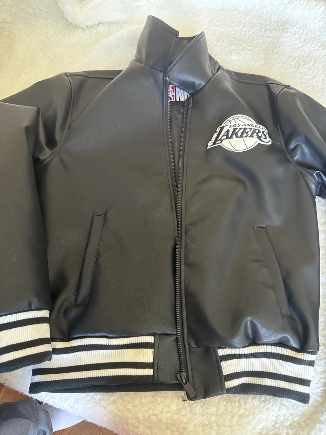 NBA Los Angeles Lakers Faux Leather Jacket