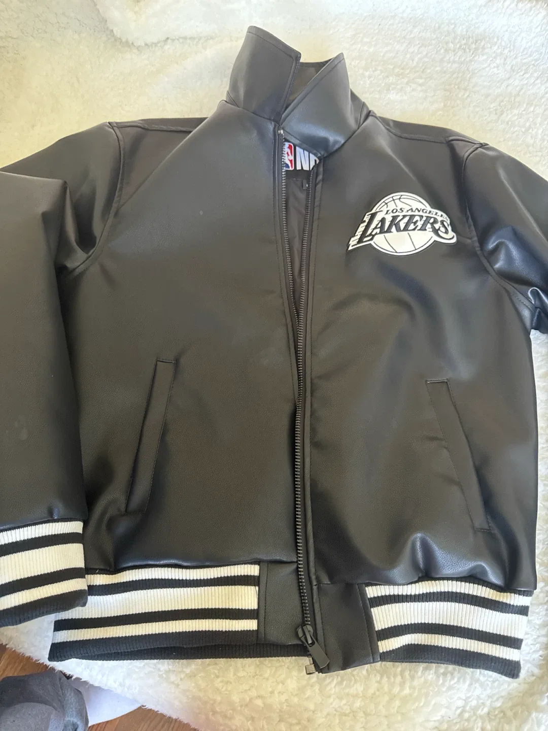 NBA Los Angeles Lakers Faux Leather Jacket