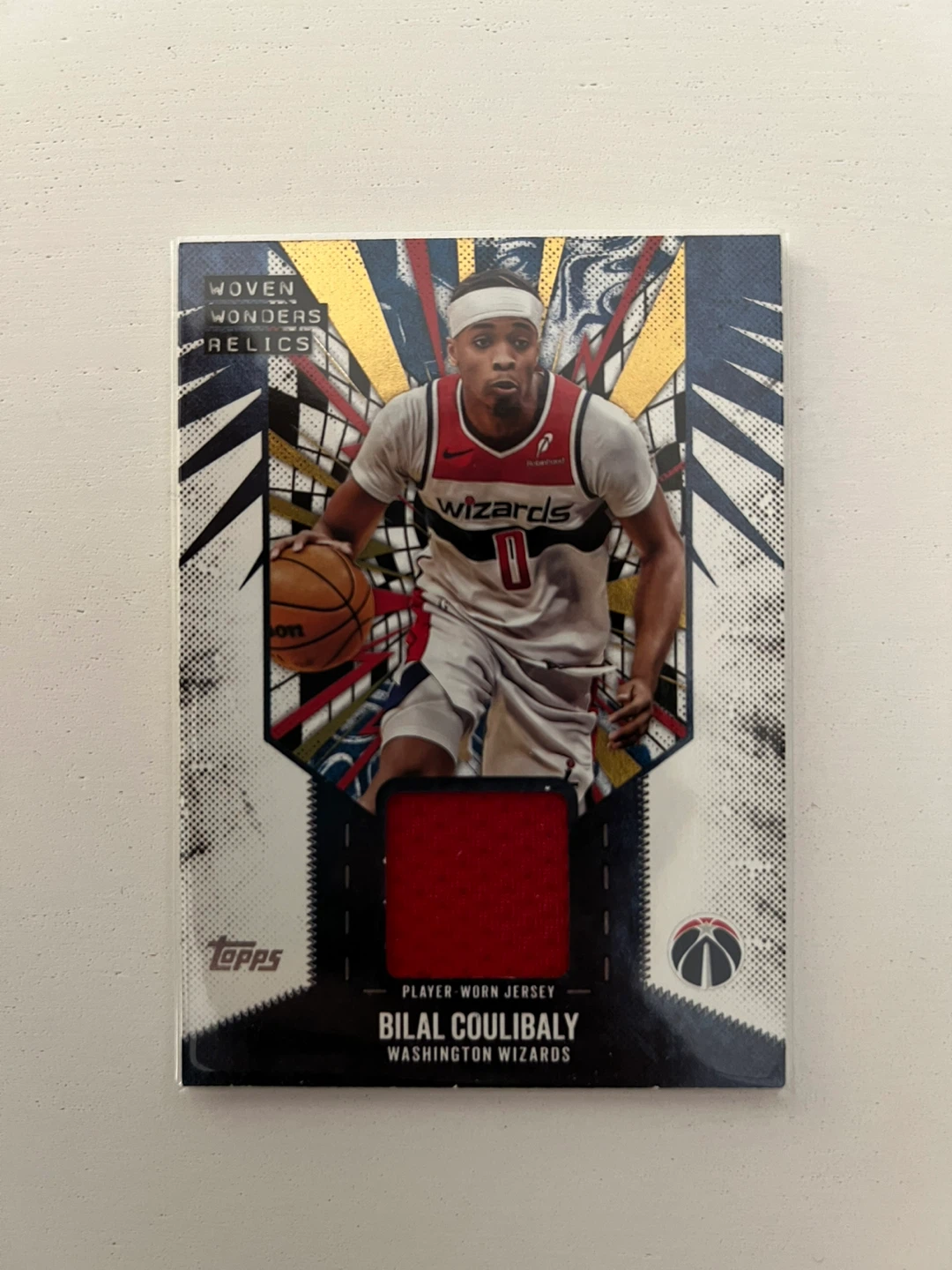 2025 Topps Woven Wonders Relics Bilal Coulibaly Card