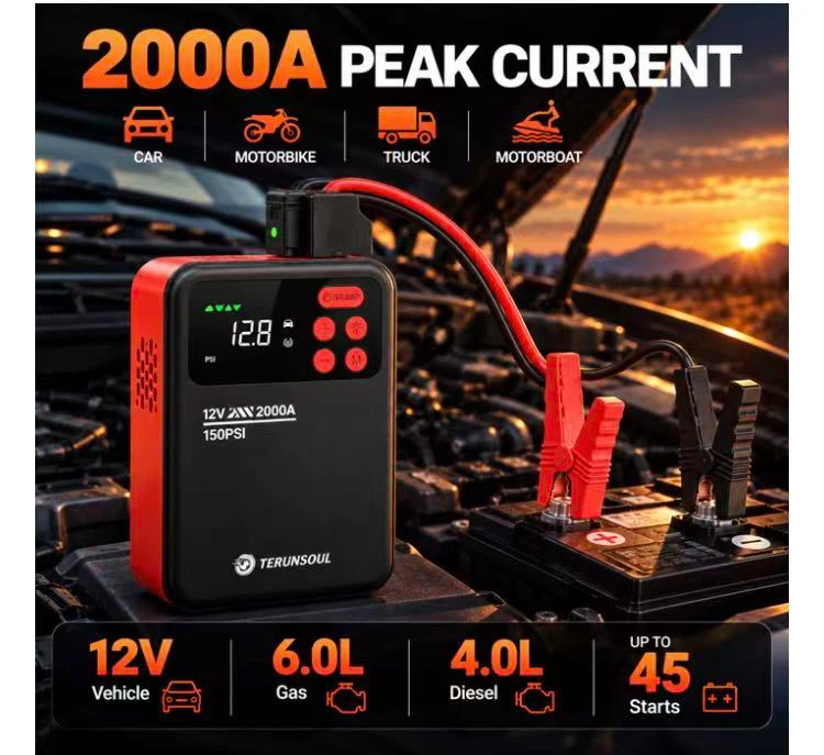 4-in-1 Portable Power Bank and Jump Starter - photo 4