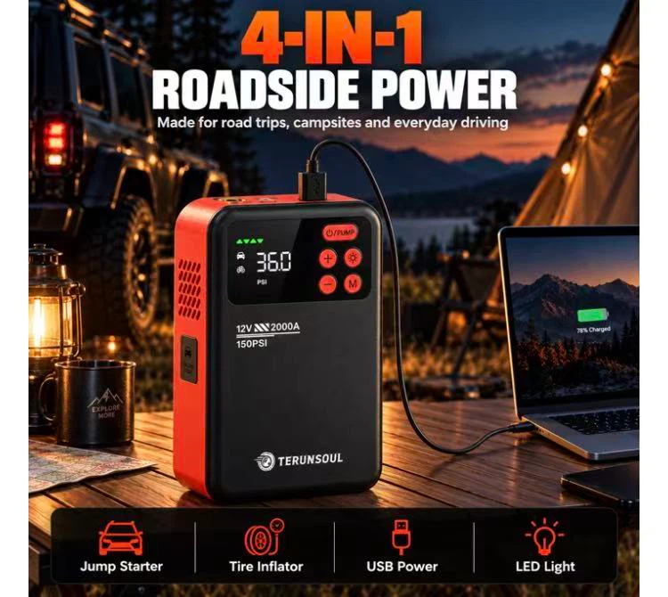 4-in-1 Portable Power Bank and Jump Starter - photo 5