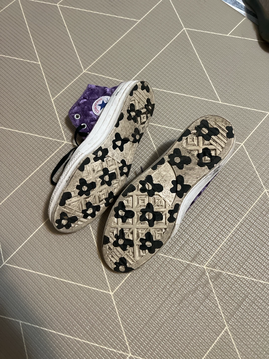 Converse x Golf Le Fleur Purple Velvet High Tops 🏈 - photo 2