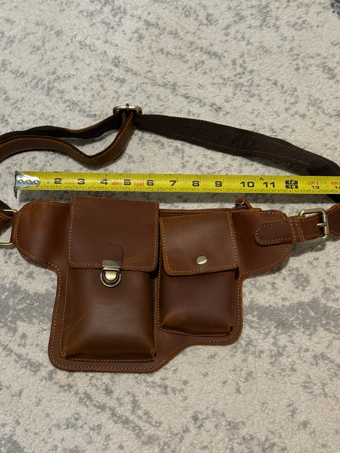 Brown COHWIDE Leather Fanny Pack NEW - photo 5