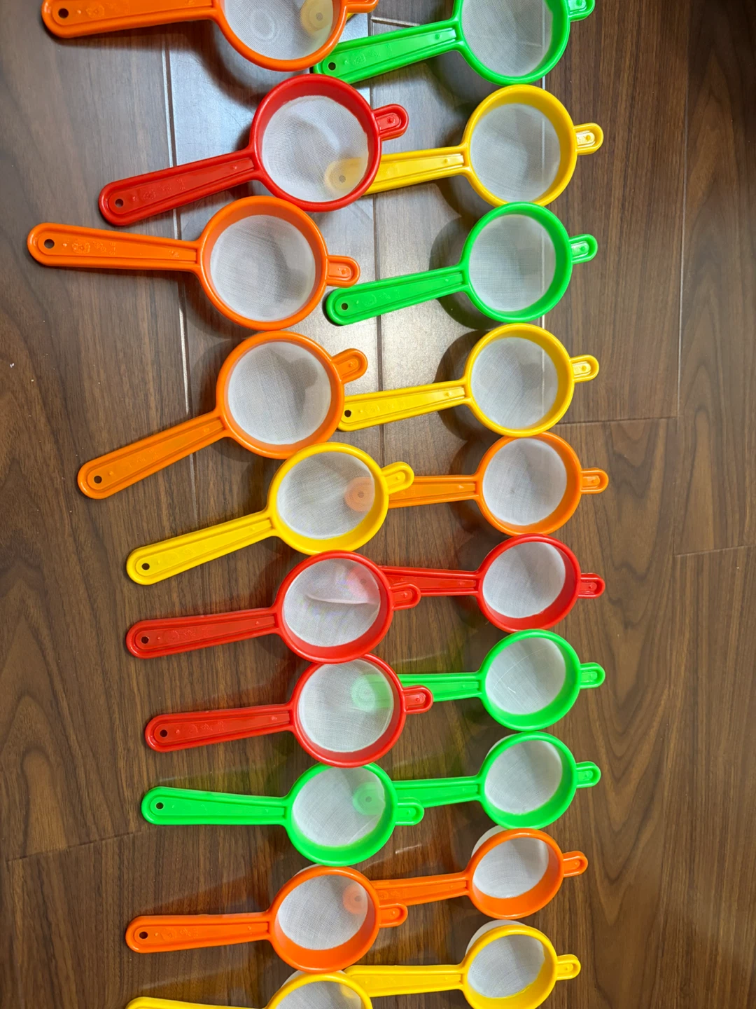 Small plastic tea strainers $10 for 21
