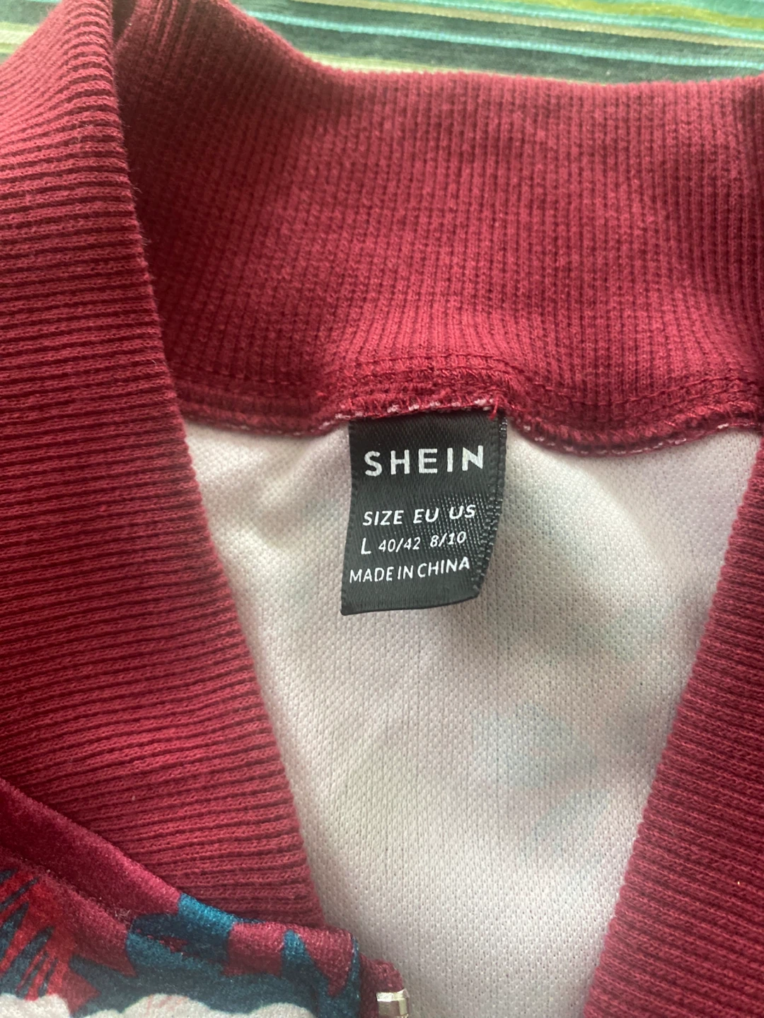 SHEIN Floral Bomber Jacket - Size Large - photo 3