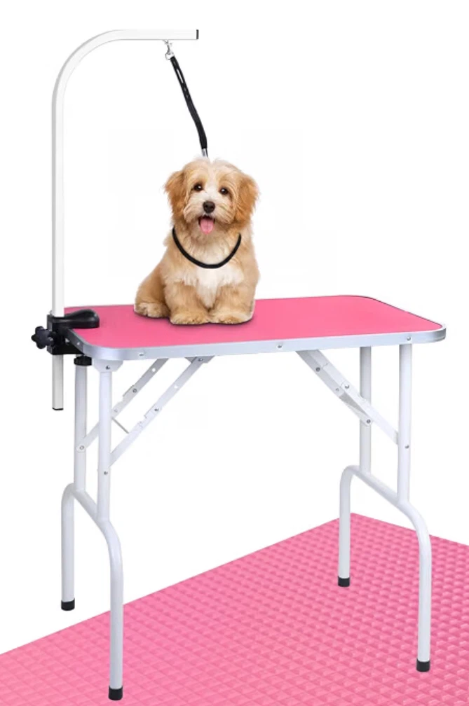 Pink Pet Dog Grooming Table