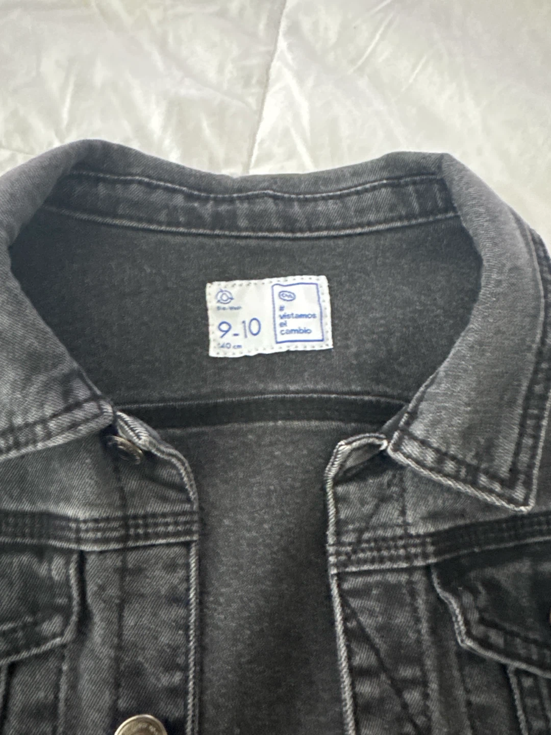 Bio-Wash Charcoal Denim Jacket - photo 2