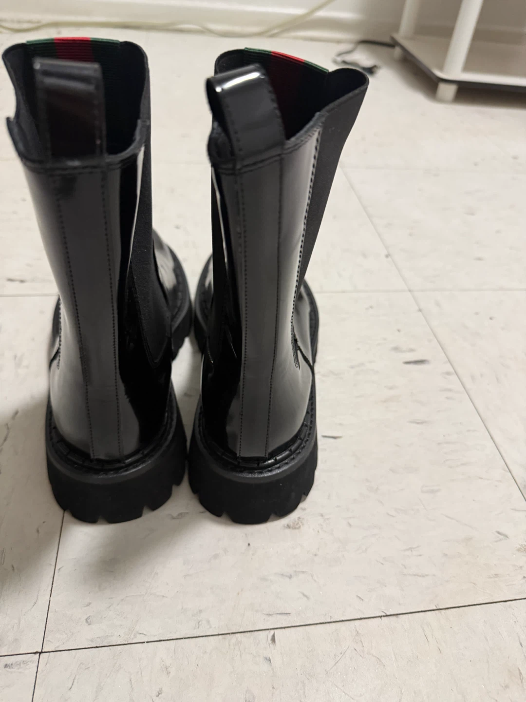Gucci Black Patent Chelsea Boots - photo 3