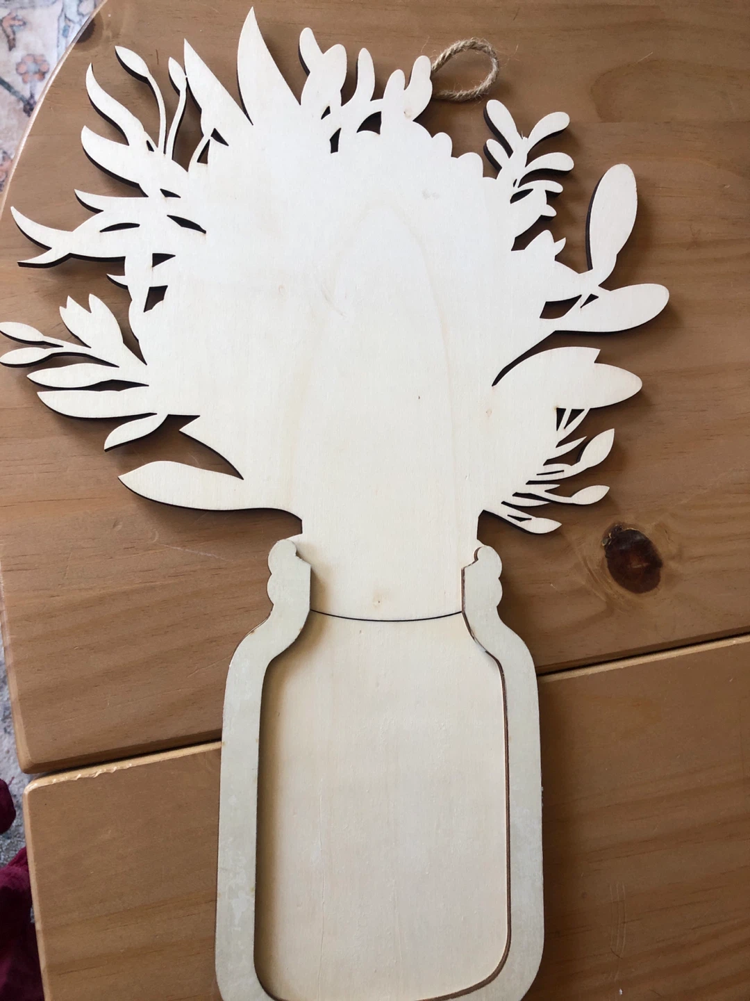 Make Market Plywood Acrylic Floral Decor 🏈 - photo 2
