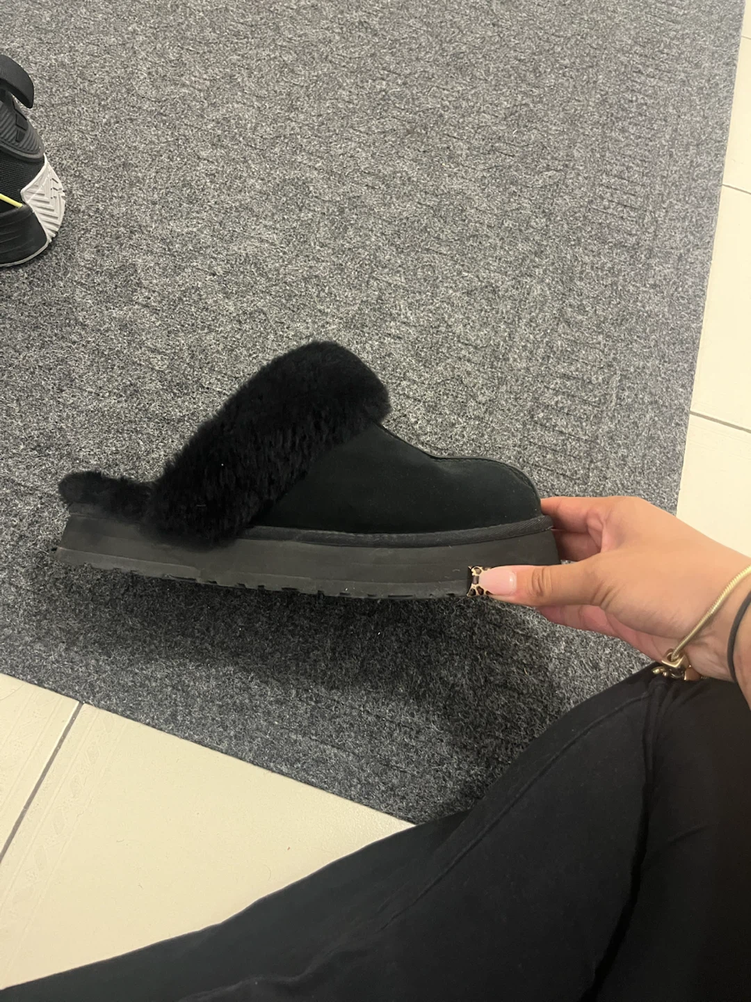 UGG Tasman Platform Slippers - Black - photo 2