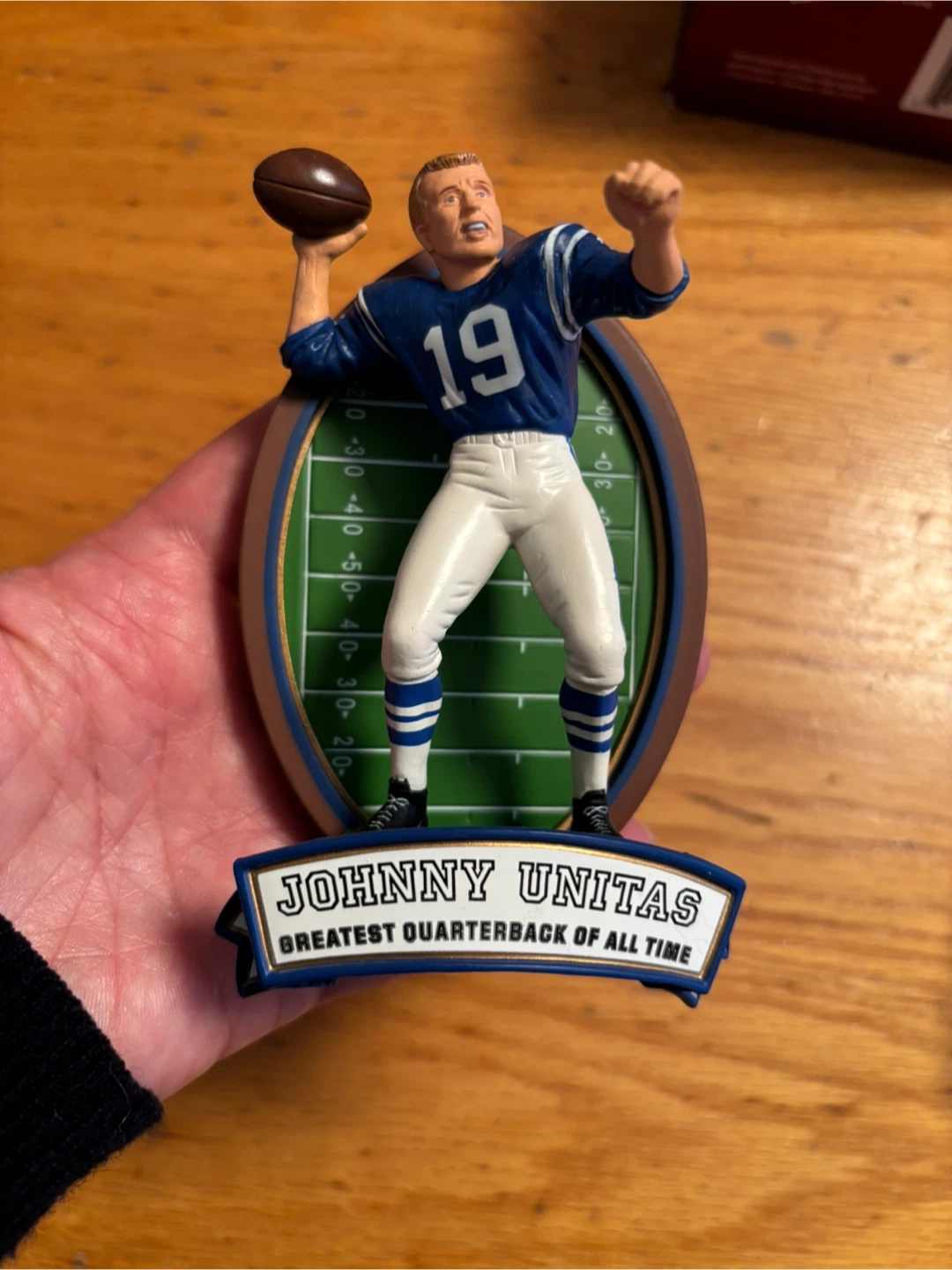 Johnny Unitas Football Legend Ornament