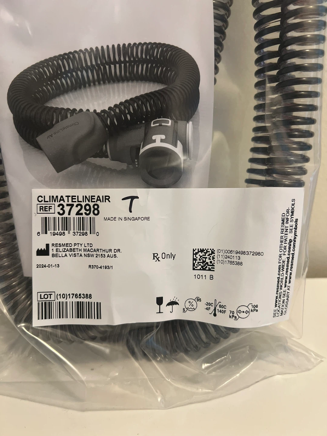 Sealed-ResMed ClimateLineAir Oxy Tubing 37298 - photo 3