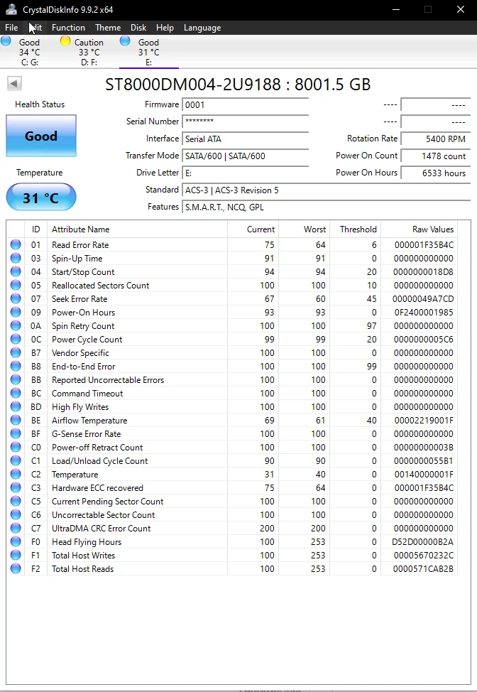 Used Seagate BarraCuda 8TB Internal Hard Drive - photo 2