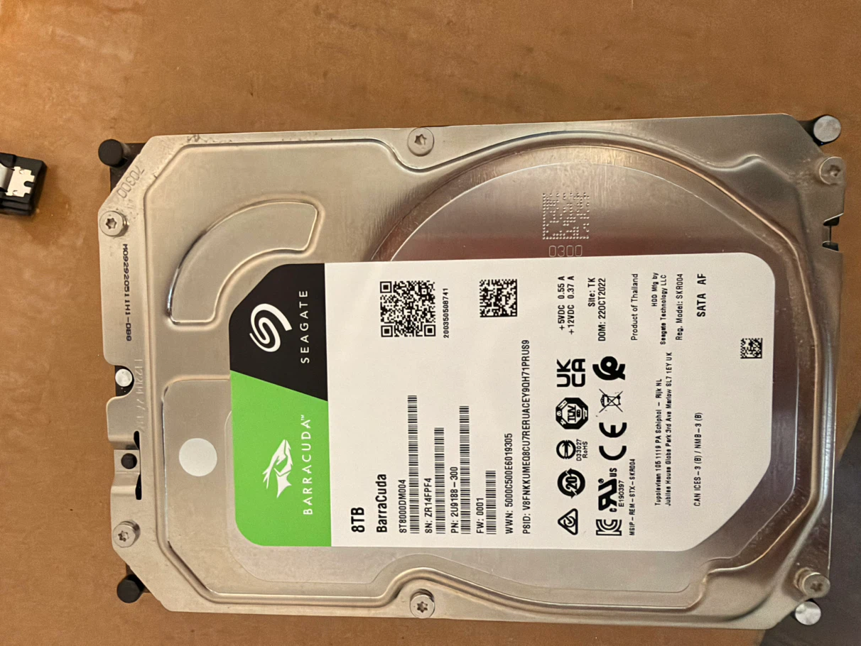 Used Seagate BarraCuda 8TB Internal Hard Drive