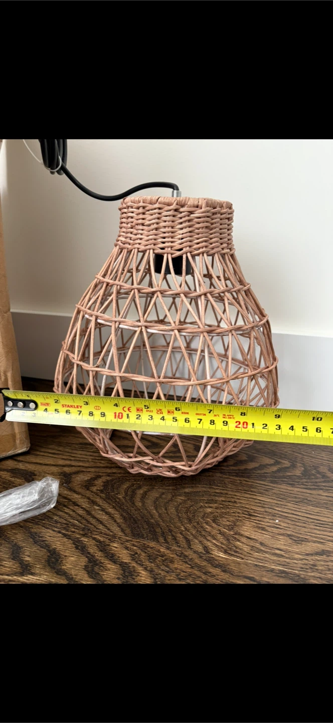 Woven Pendant Light Fixture