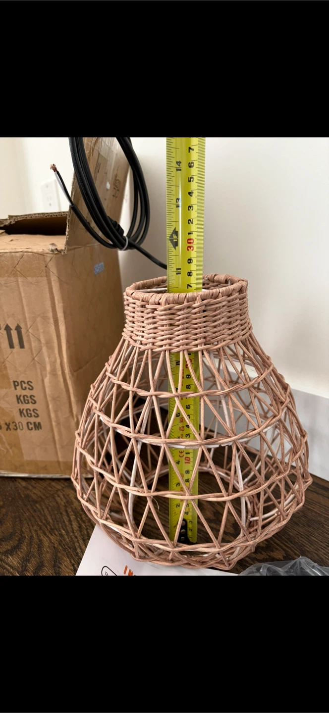 Woven Pendant Light Fixture - photo 2