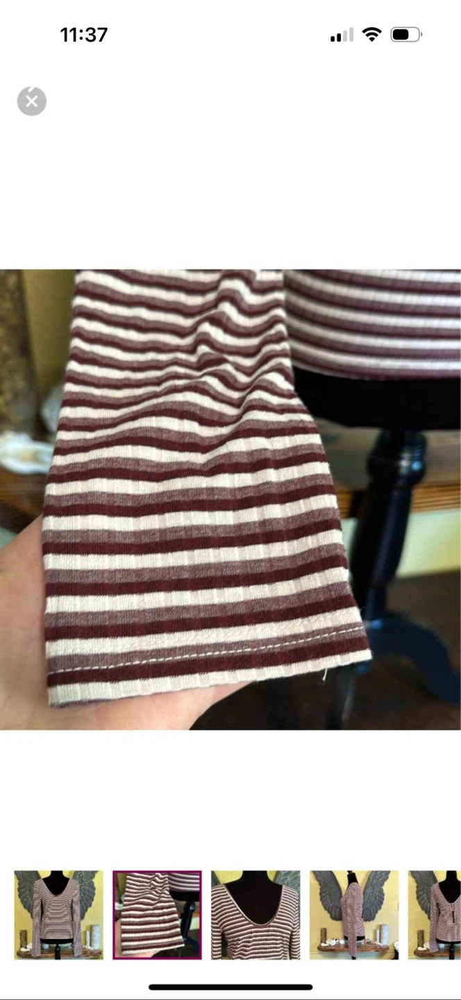 Revamped striped cropped Longsleeve shirt - photo 2