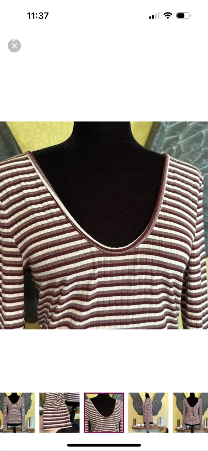 Revamped striped cropped Longsleeve shirt - photo 3