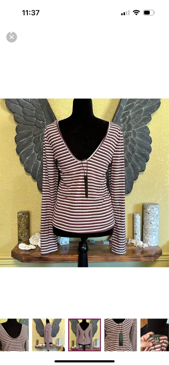 Revamped striped cropped Longsleeve shirt - photo 5