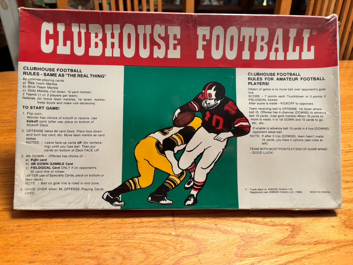 NIP Clubhouse Football board game