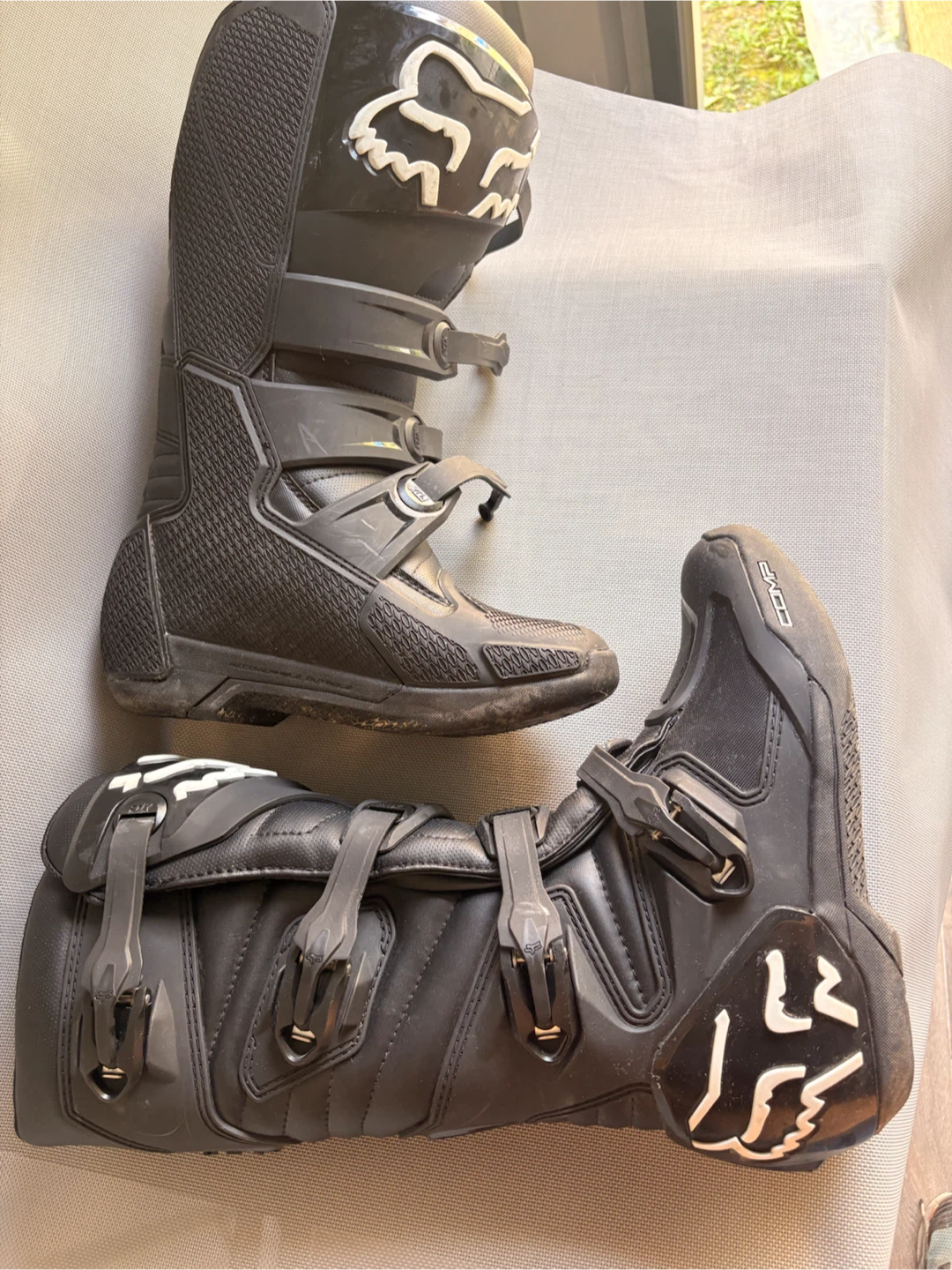 Fox Comp Adult Motocross Boots Black Size 9
