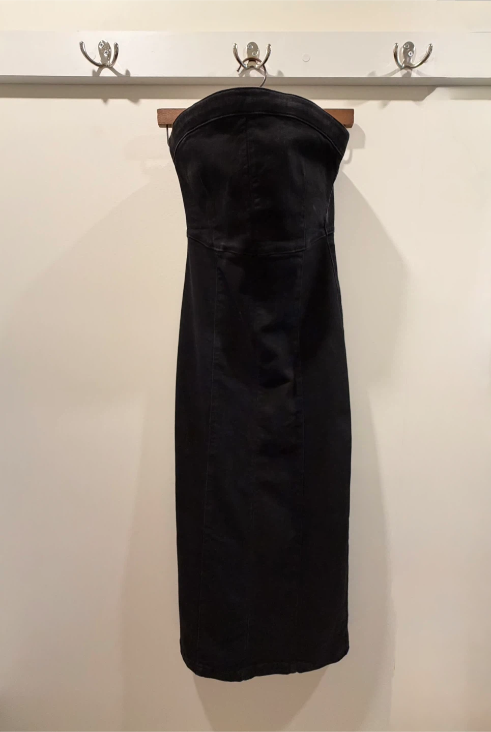 🏈 Aritzia 90s Strapless Denim Tube Maxi Dress - Dark Wash - photo 2