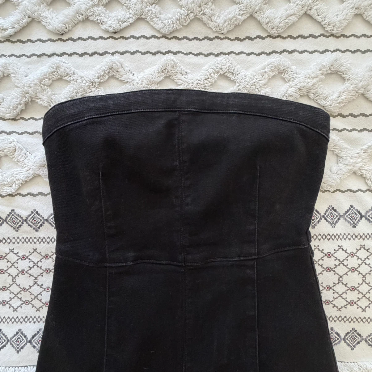 🏈 Aritzia 90s Strapless Denim Tube Maxi Dress - Dark Wash - photo 5