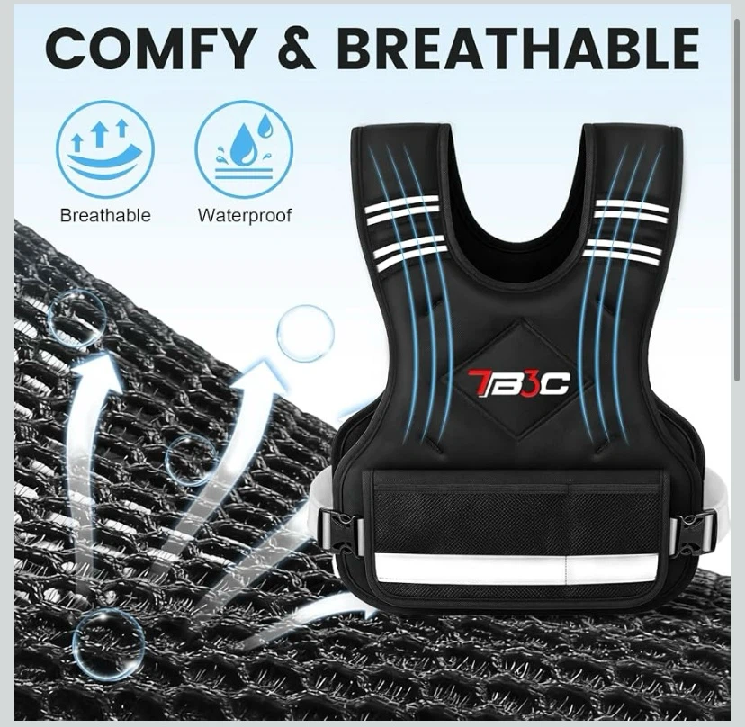 New 11-20 lb Adjustable Weighted Vest - photo 2