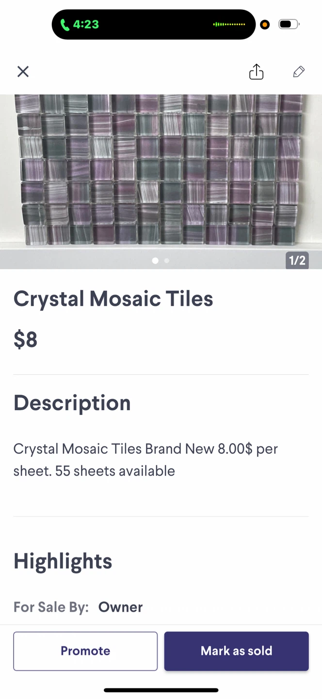 Crystal Mosaic Tiles