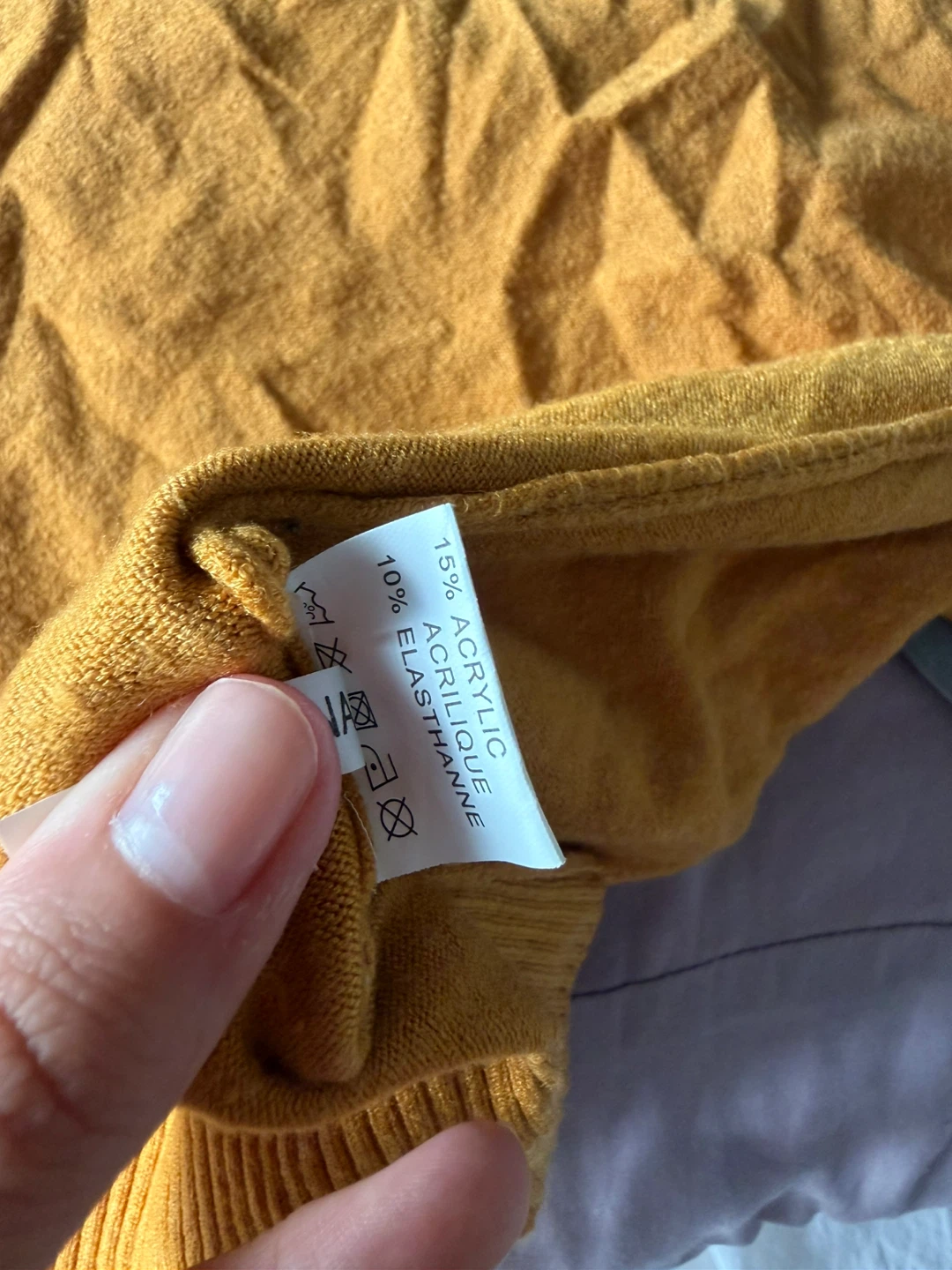 Silk blend Mustard Yellow Turtle Neck Sweater - photo 4