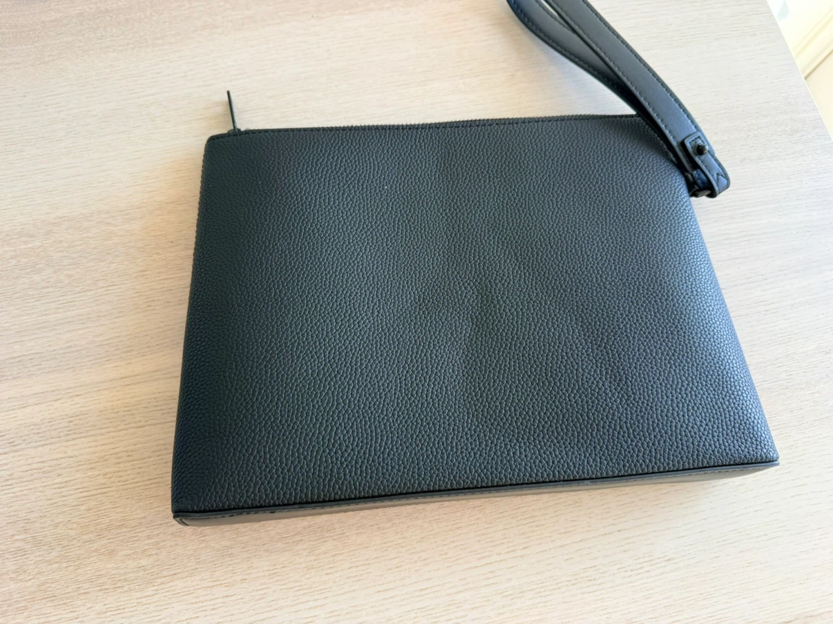 Black Leather Clutch - photo 2