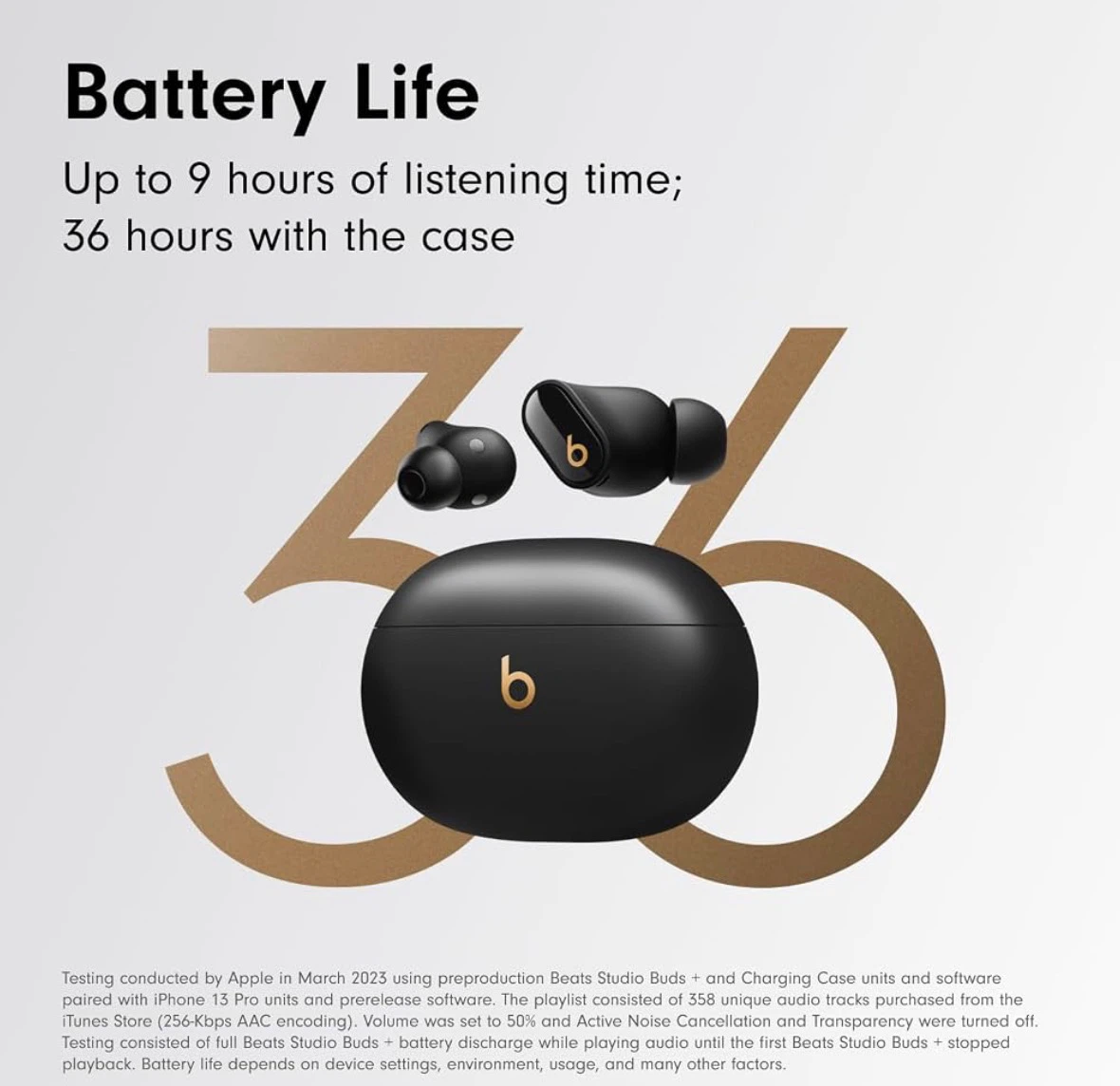 Beats Studio Buds+ Noise Cancelling Earbuds – Black - photo 3