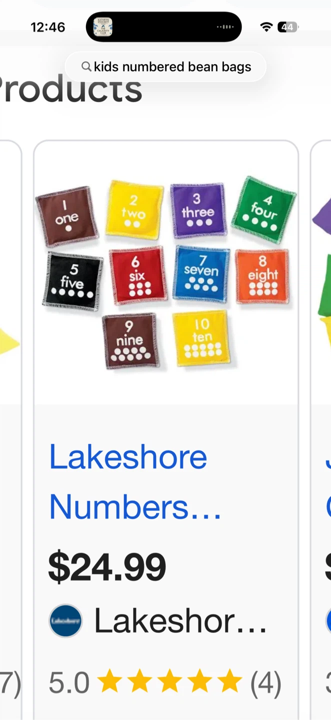 Lakeshore Learning Numbered Bean Bags - photo 2