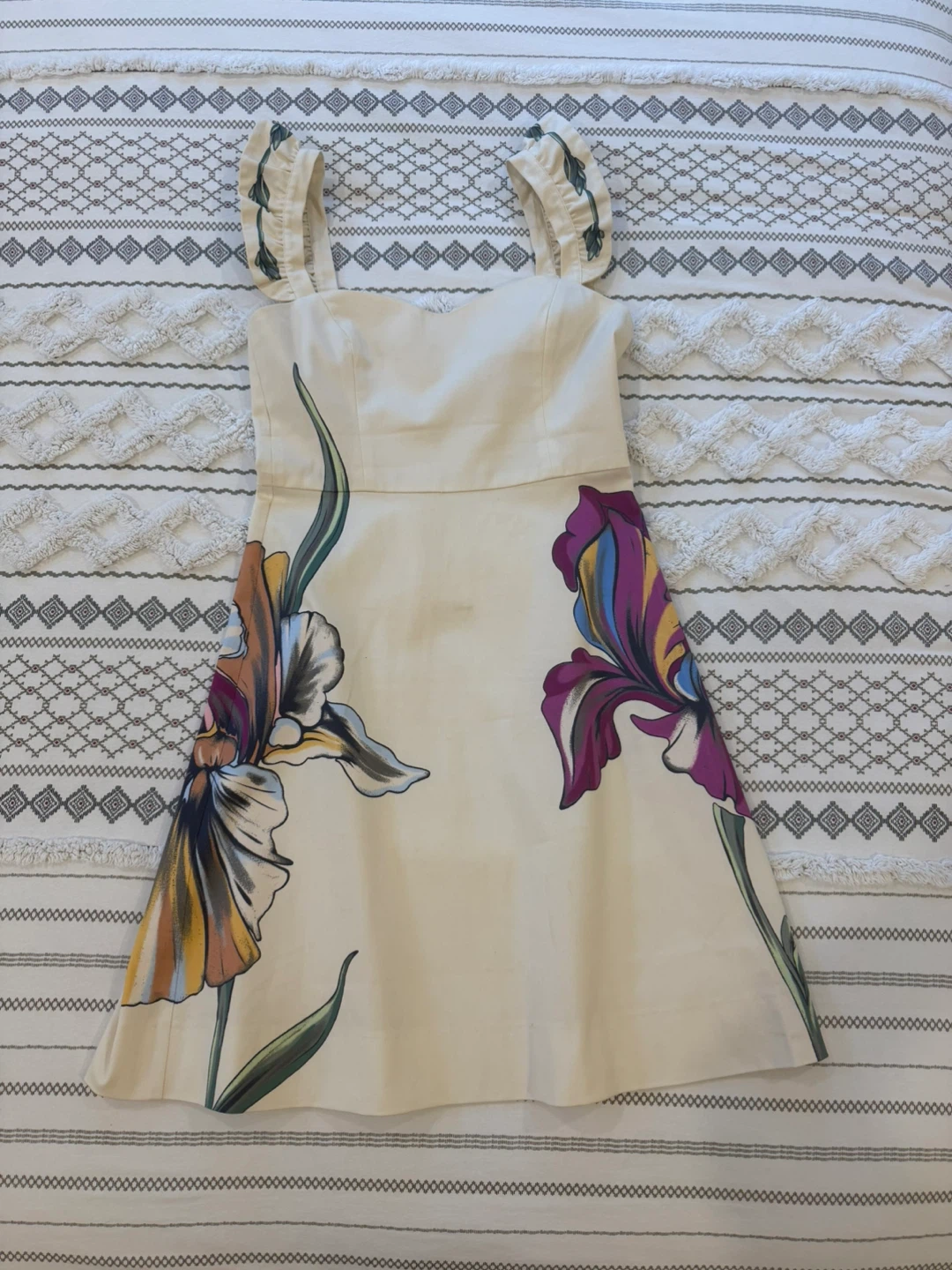 🏈 La DOBLEJ Gingerbread Floral Print Mini Dress