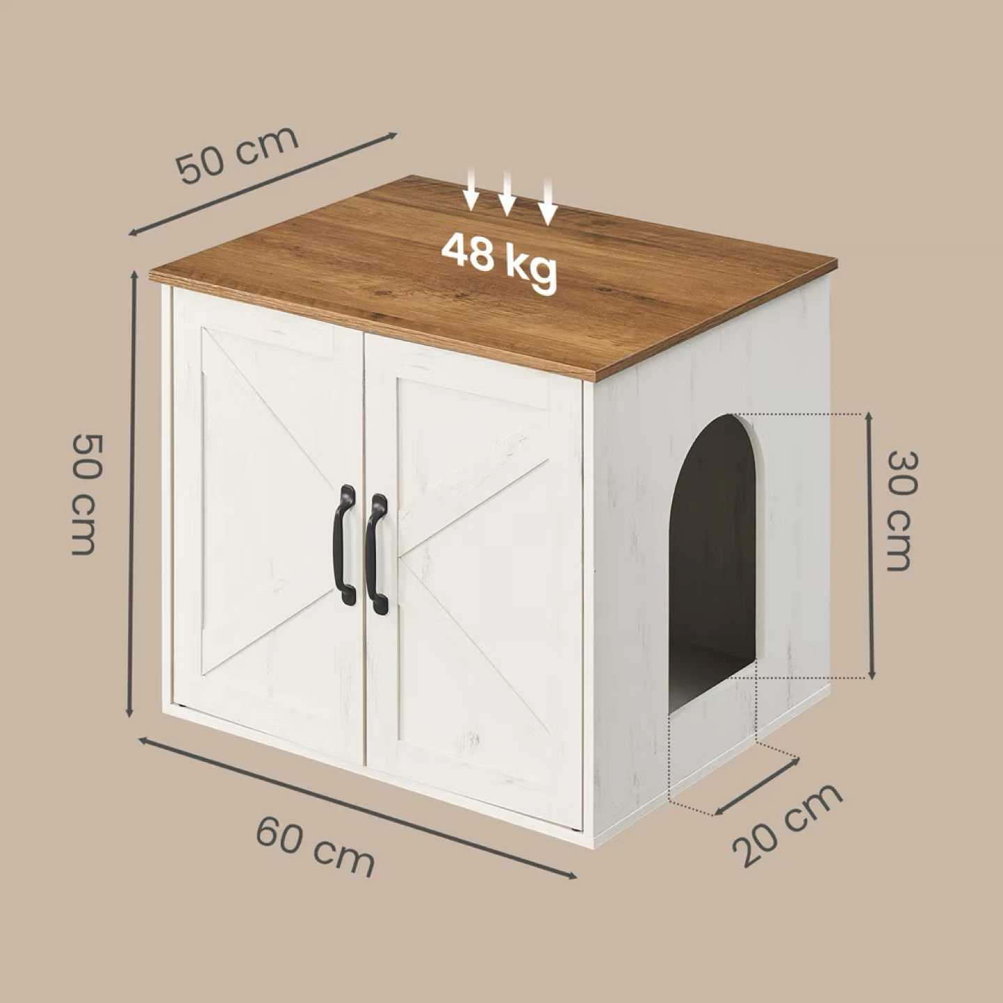 Feandrea Cat Litter Box Enclosure - photo 4