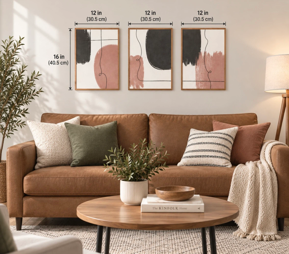 New Set of 3 Modern Abstract Framed Wall Art - photo 3