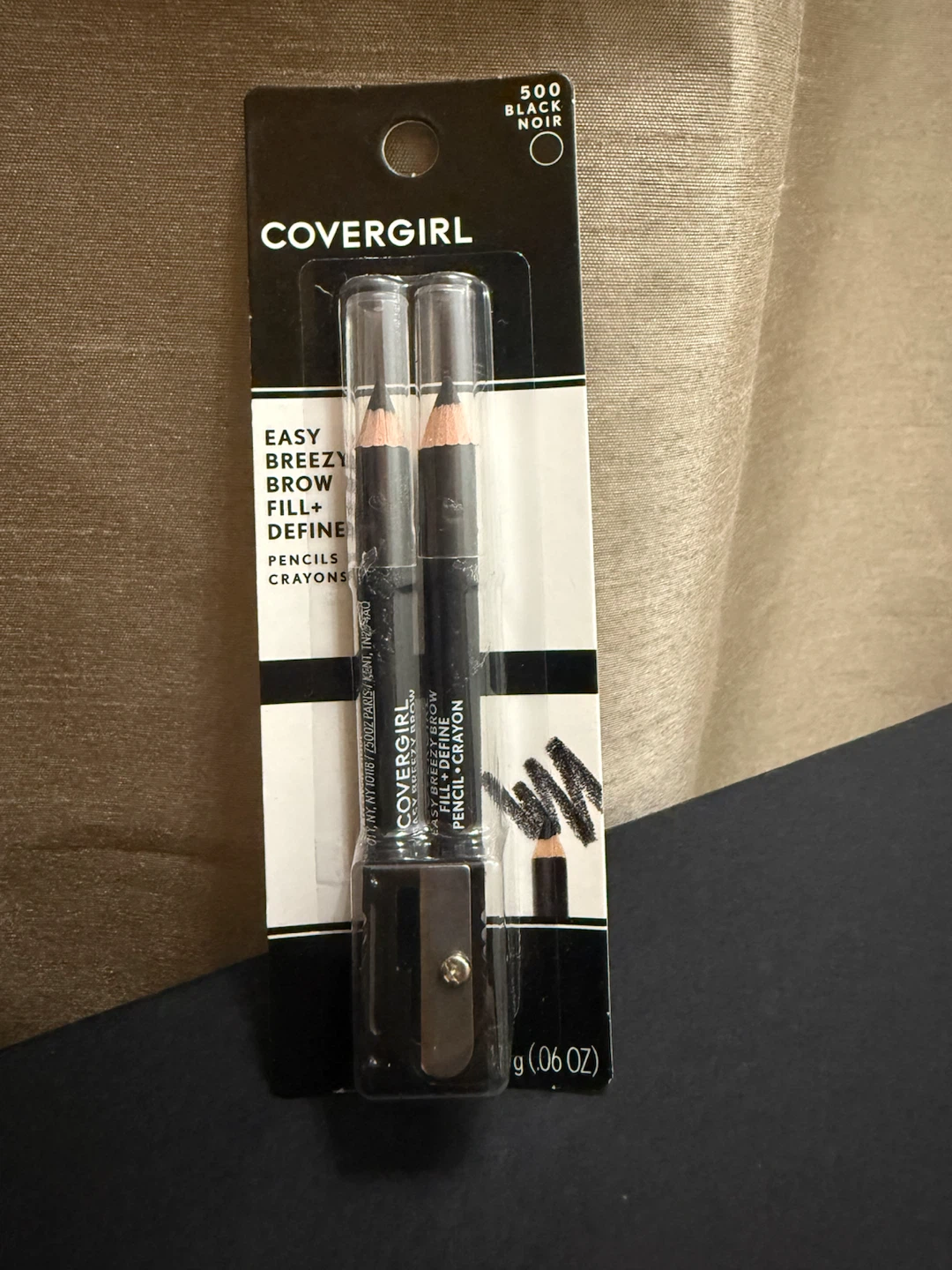 🏈Covergirl Easy Breezy Brow Fill + Define Pencils 500 Black