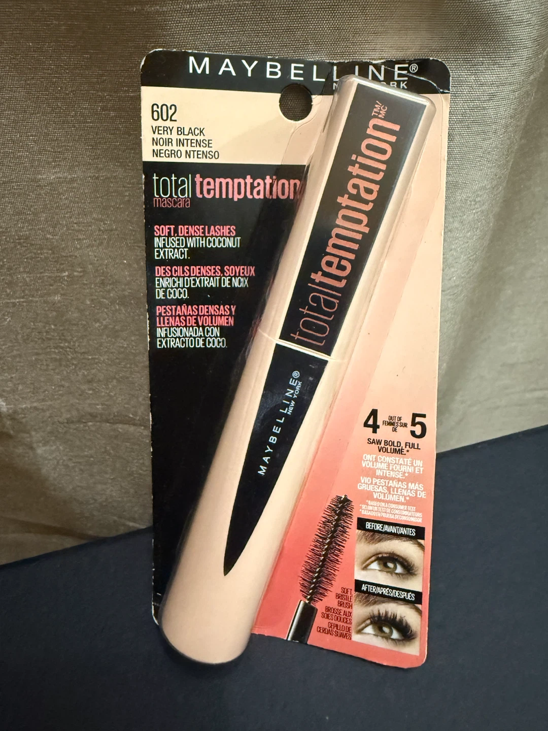 🏈Maybelline Total Temptation Mascara 602 Very Black