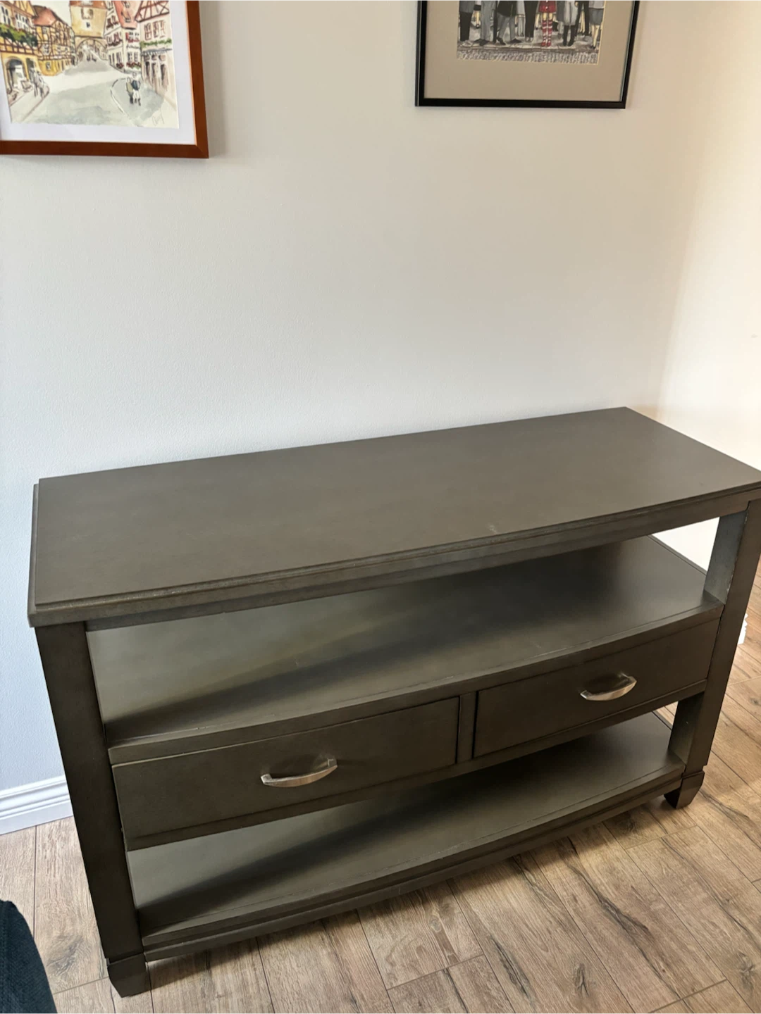 Dark Grey Wooden TV Console MUST GO TONIGHT