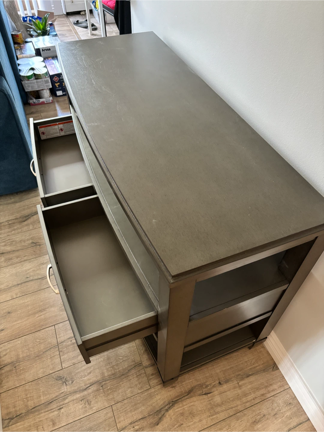 Dark Grey Wooden TV Console MUST GO TONIGHT - photo 2