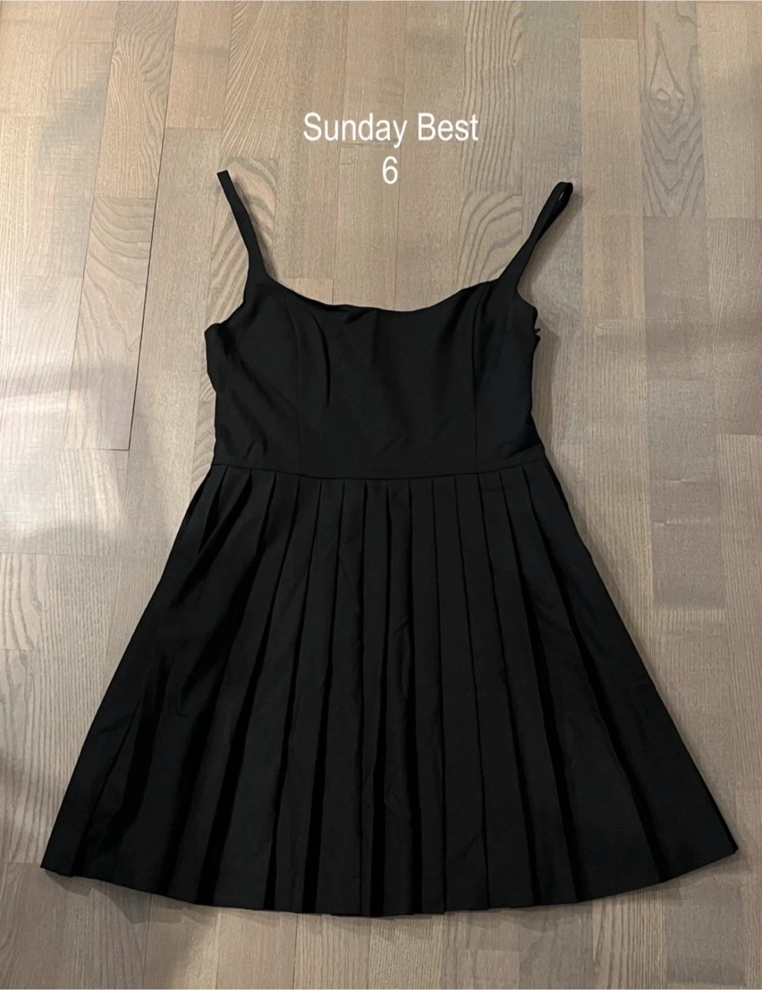 🏈Sunday Best Black Pleated Dress Size 6