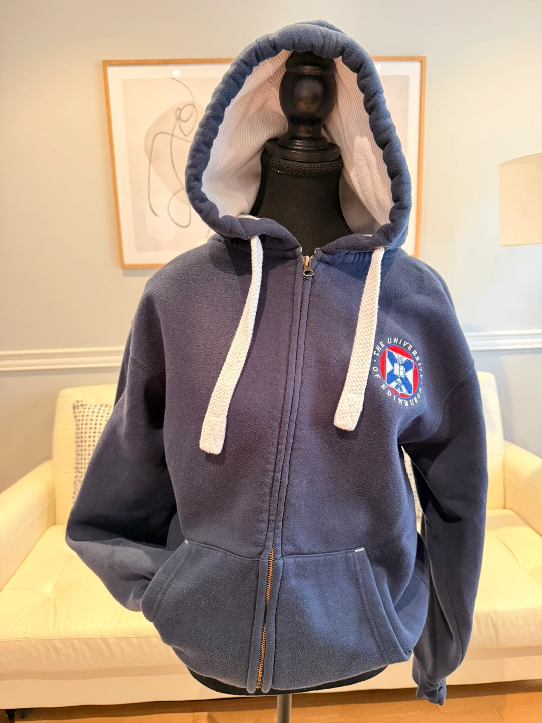 University of Edinburgh Navy Zip-Up Hoodie