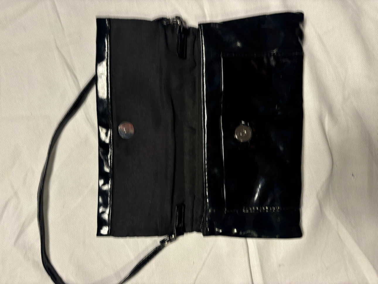 Black Patent Clutch Bag - photo 3