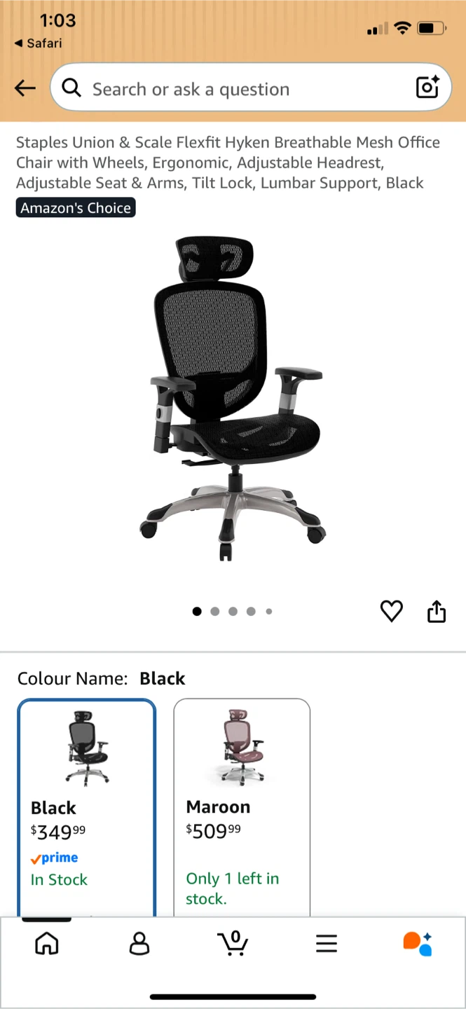 Staples Union & Scale Flexfit Hyken Mesh Office Chair - photo 3