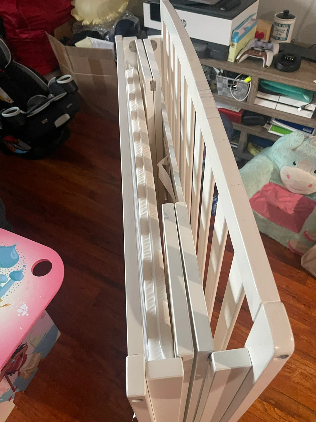 White Portable Folding Crib - photo 2